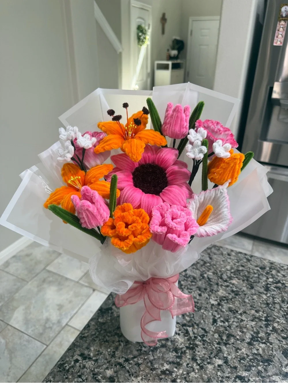 Handmade eternal flower bouquet